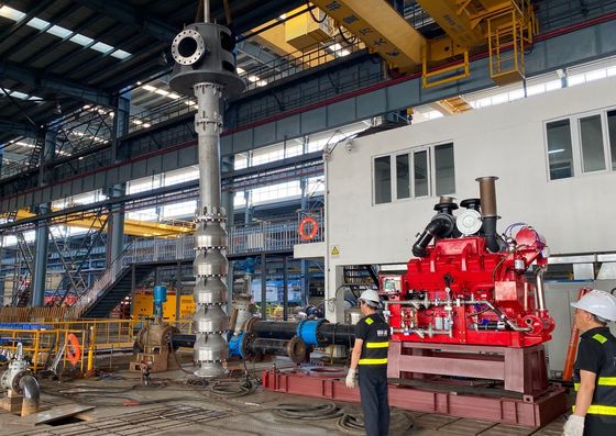 Οδηγός πετρελαιοκινητήρα που κινεί κάθετη αντλία στροβίλου