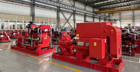 SCF200-150-640 Ντίζελ κινητήρα που οδηγείται από αντλία πυρκαγιάς. 3000 GPM, UL / FM πιστοποιημένο.