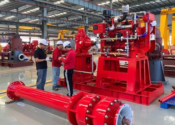 UL/FM 300GPM 1480/1760RPM 2-12 Στάδια Κάθετη Αντλία Πυρόσβεσης Τουρμπίνας | Πιστοποιημένο NFPA20