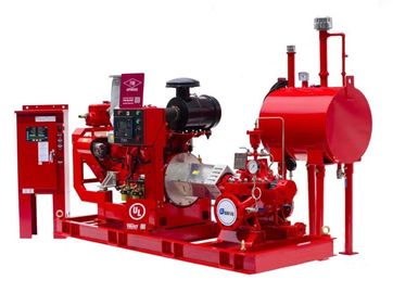 Πολυεπίπεδη 1000GPM @ 130PSI Πυροσβεστική αντλία κινητήρα ντίζελ με οριζόντια θήκη
