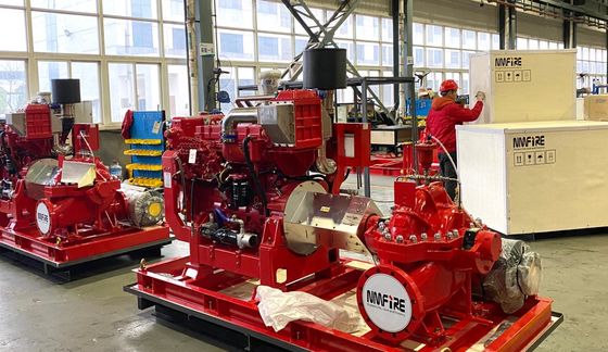 2000GPM 1480RPM Ντίζελ κινητήρα Κεντρική αντλία για πυρόσβεση