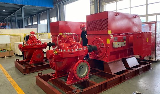 5000GPM Οριζόντια υποδομή διαίρεσης UL Πυροσβεστικές αντλίες για τη βιομηχανία πετρελαίου και φυσικού αερίου