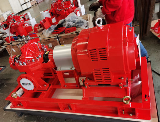 Firefighting Electric Motor Driven Pump 750GPM@90m Ductile Cast Iron Materials